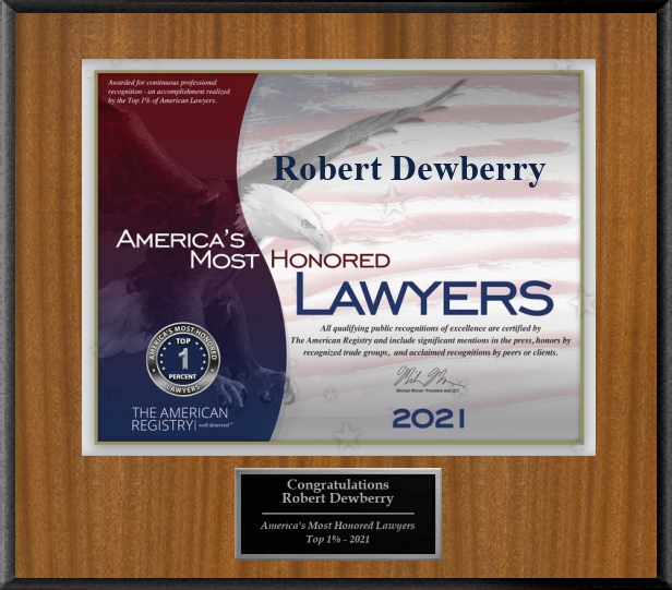 Client Distinction Award - Dewberry